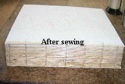 after sewing