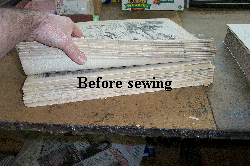 before sewing